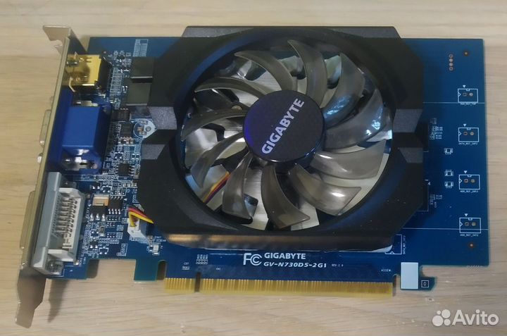 Видеокарта gigabyte GT730 2Gb память gddr5