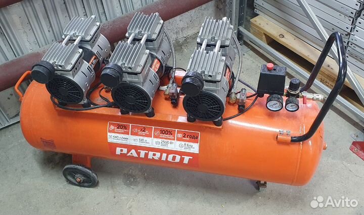 Поршневой безмасляный компрессор patriot WO 100-44