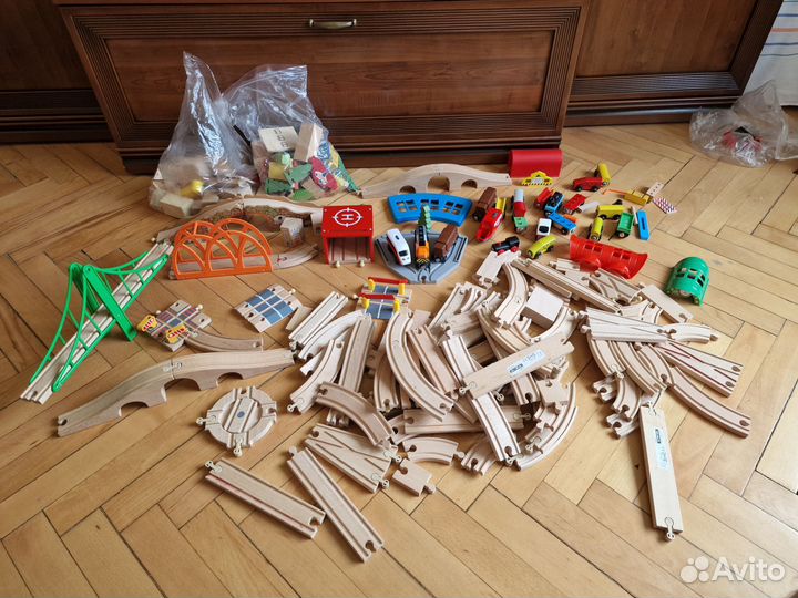 Детская деревянная железная дорога IKEA