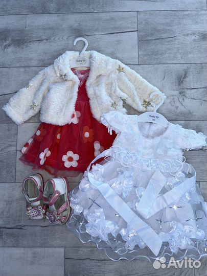 Пакет одежды 74-80-86 на девочку