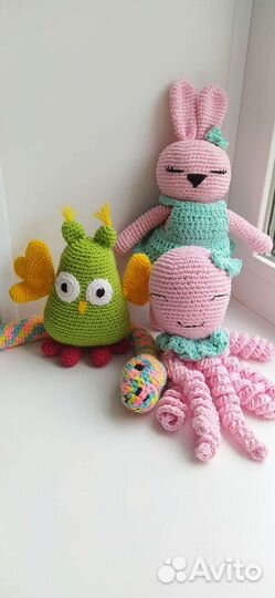 Вязаные игрушки ручной работы