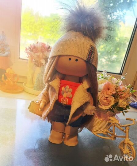 Кукла тильда, текстильная интерьерная кукла