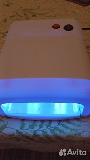 Лампа для маникюра + зажимы