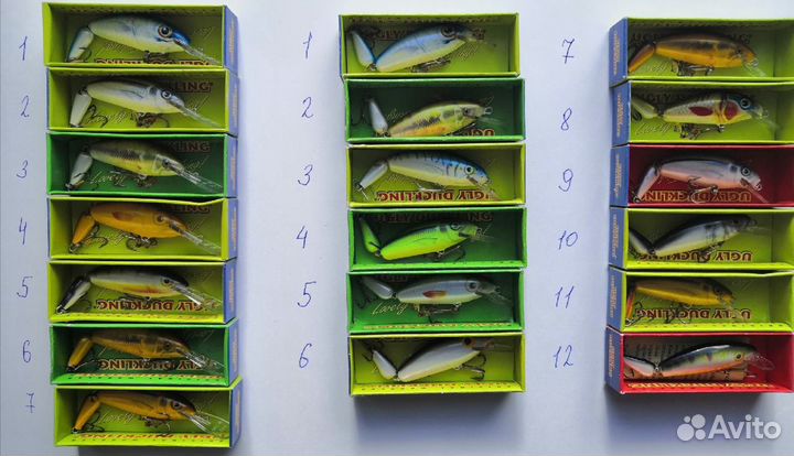 Редкие воблера Сербия и Польша