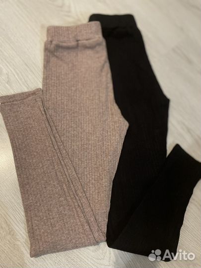 Легинсы лапша бежевые черные