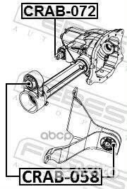 Сайлентблок передней подушки дифференциала Jeep