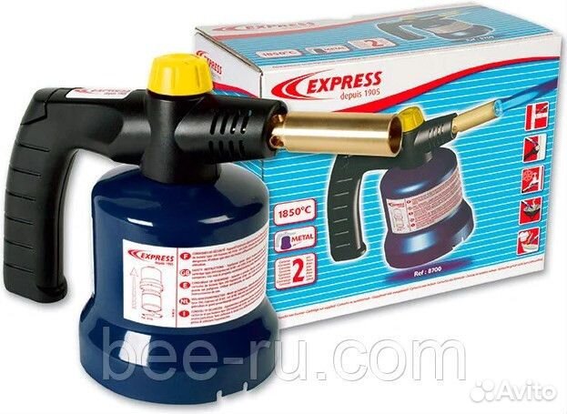 Паяльная лампа с пьезоподжигом и регулятором пламе