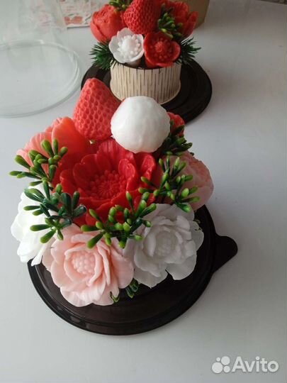 Мини букеты из мыла