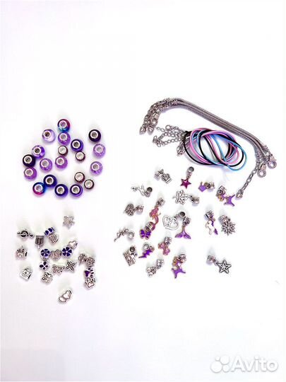 Набор для создания украшений и браслетов с шармами