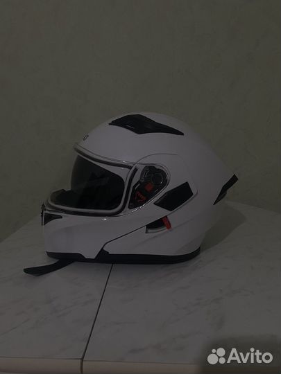 Шлем (модуляр) Ataki FF902 Solid белый глянцевый M