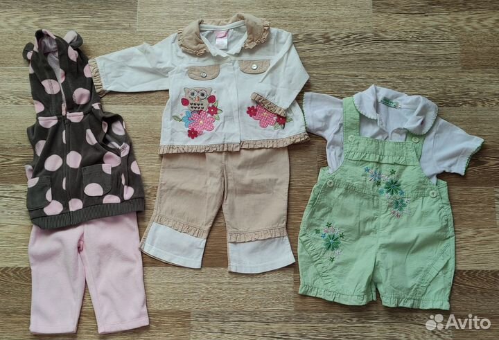 Вещи пакетом на девочку, 6-12 месяцев