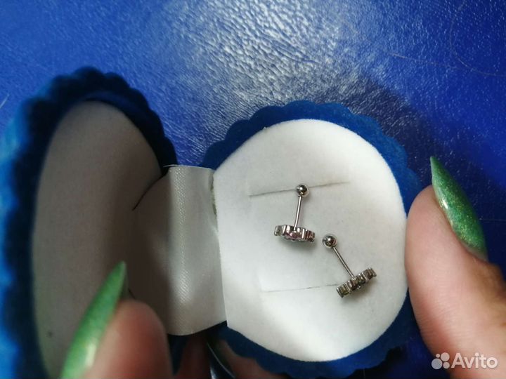 Серьги серебро 925 пробы