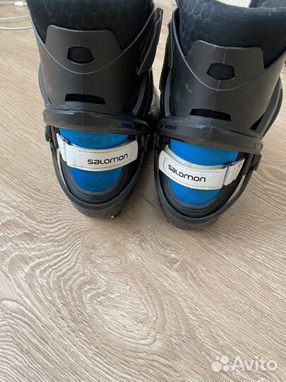 Лыжные ботинки коньковые salomon prolink skate jr