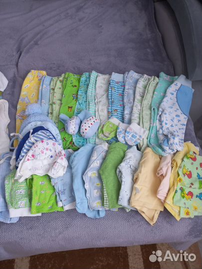 Детские вещи пакетом на мальчика с 0 до 3х месяцев