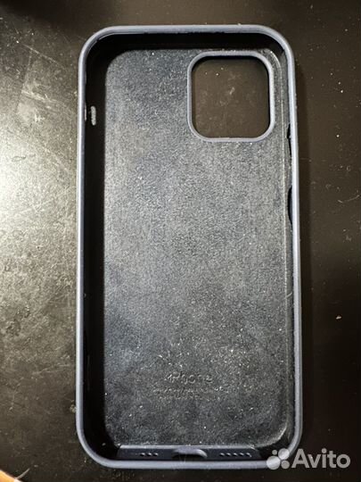 Чехол на iPhone 12 цвет синий. Силикон