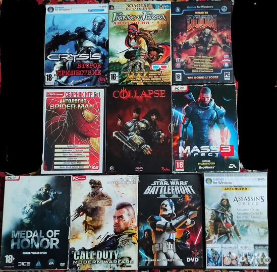 Игры dvd box пк ps2