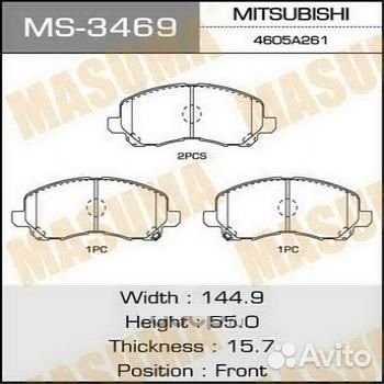 Колодка Тормозная masuma MS-3469 Mitsubishi