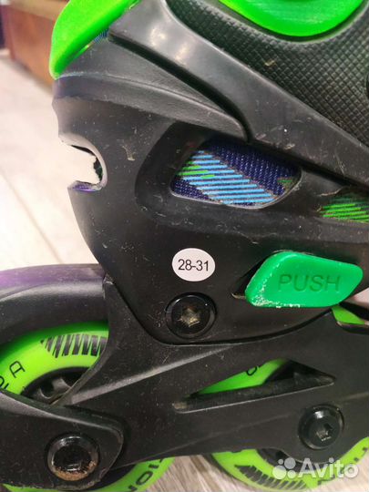 Роликовые коньки детские с защитой