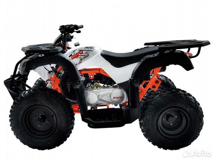 Квадрицикл kayo AU150 CVT (белый пластик 2024 г.)