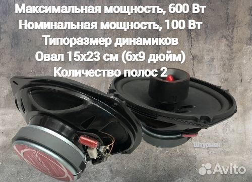 Колонки Pioneer TS 6900PRO, 2 шт, 600 Вт