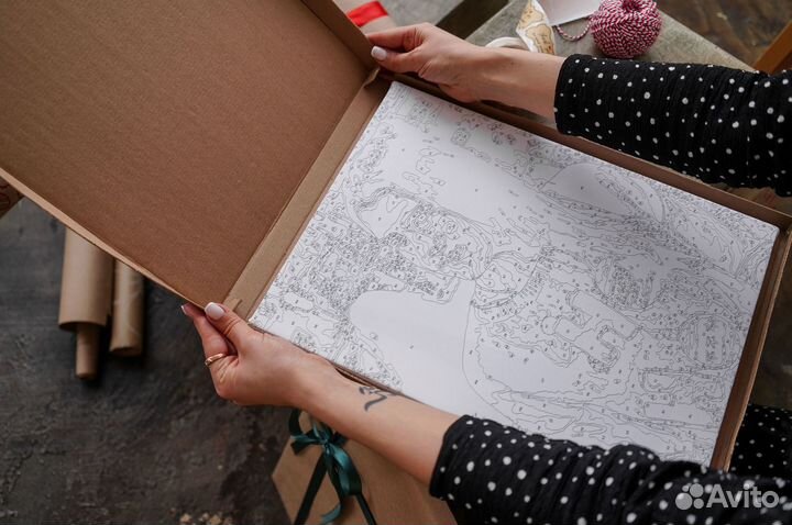 Картина на холсте по номерам по фото