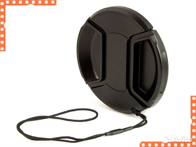 Крышка для фото объектива с шнурком 37-82 мм