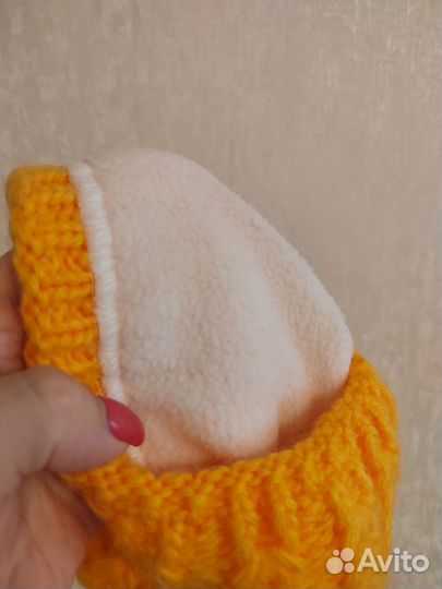 Шапка зимняя женская на флисе