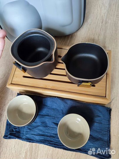 Чайная церемония.гавань.чахай.пиалы черный камень