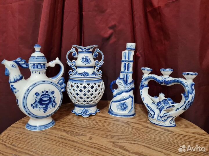 Фарфоровый набор гжель