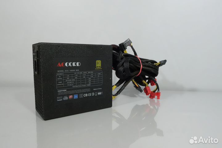 Блок питания accord ACC-1000W-80G 1000W 80+gold