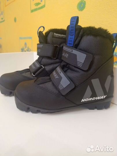 Ботинки лыжные на липучках 33 р-р Nordway Polar