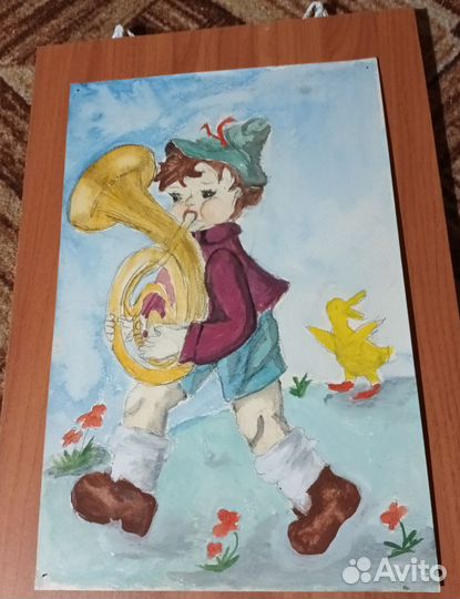 Детский рисунок СССР 1943г