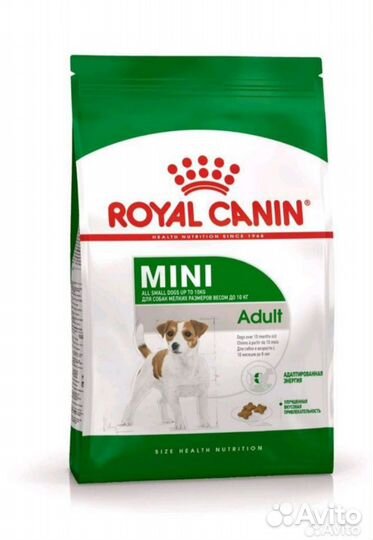 Корм для собак royal canin mini adulti 8 кг