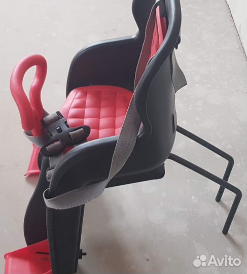 Детское кресло для велосипеда на раму переднее