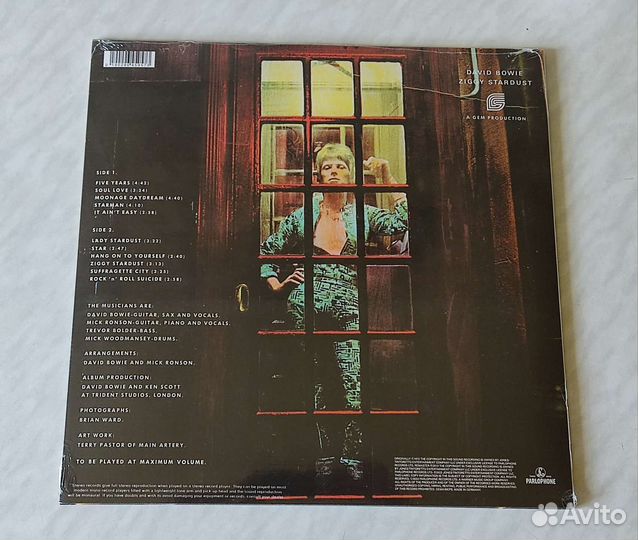 David Bowie – The Rise And Fall Of Ziggy. LP
