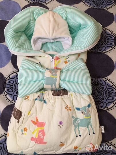 Конверт одеяло на выписку осень