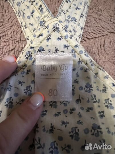 Комбинезон джинсовый девочка 80