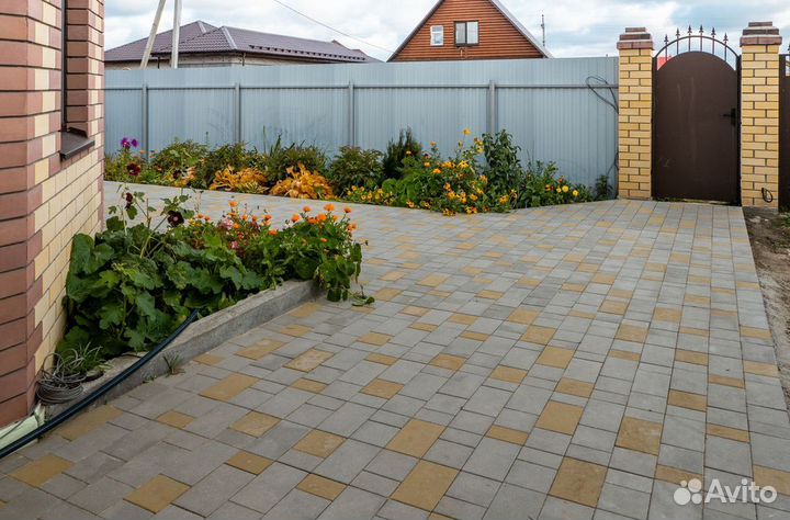 Камень тротуарный старый город Стандарт Серый