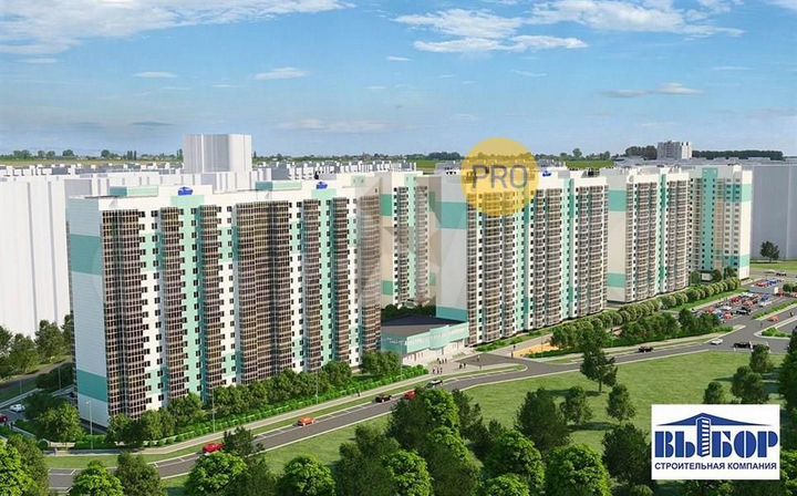 1-к. квартира, 37,8 м², 4/17 эт.