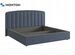 Кровать Сиена 2 1.8 м серо-синяя