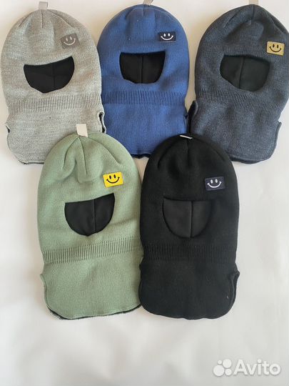 Шапка шлем для мальчика