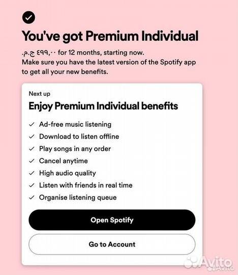 Spotify Premium Individual 1/3/6/12