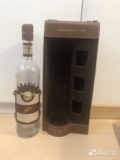 Бутылка от водки Белуга