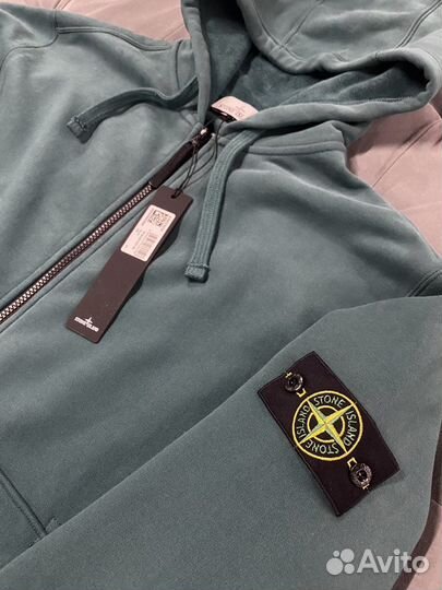 Stone island zip hoodie