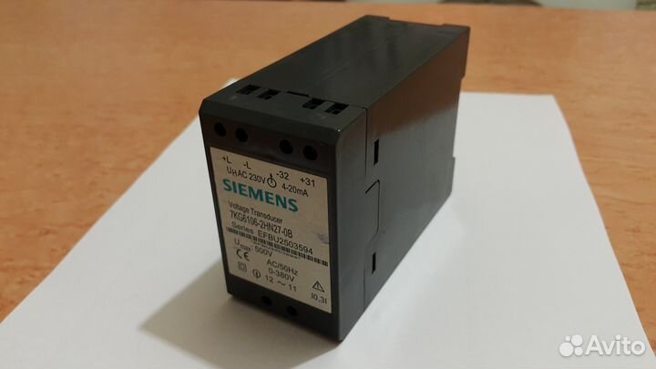 Siemens Voltage Transducer 7KG6106-2PT27-0B