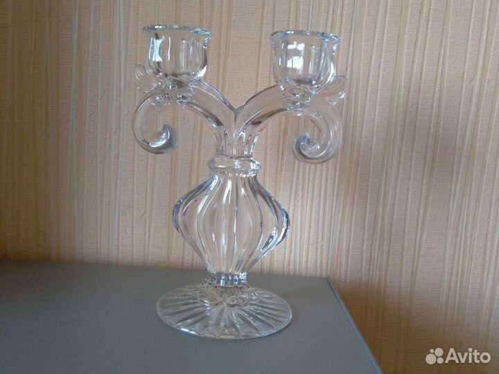 Подсвечник. Двусвечник. СССР. Гусь-Хрустальный