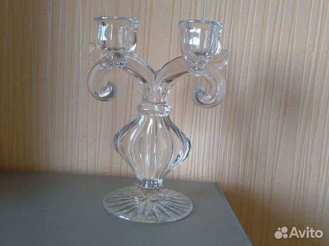 Подсвечник. Двусвечник. СССР. Гусь-Хрустальный