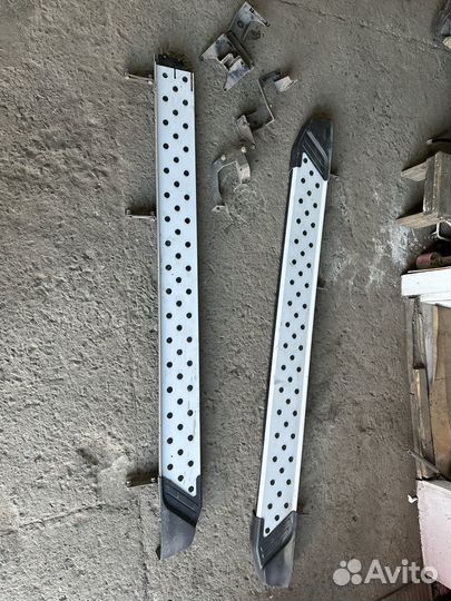 Подножки для авто santa fe