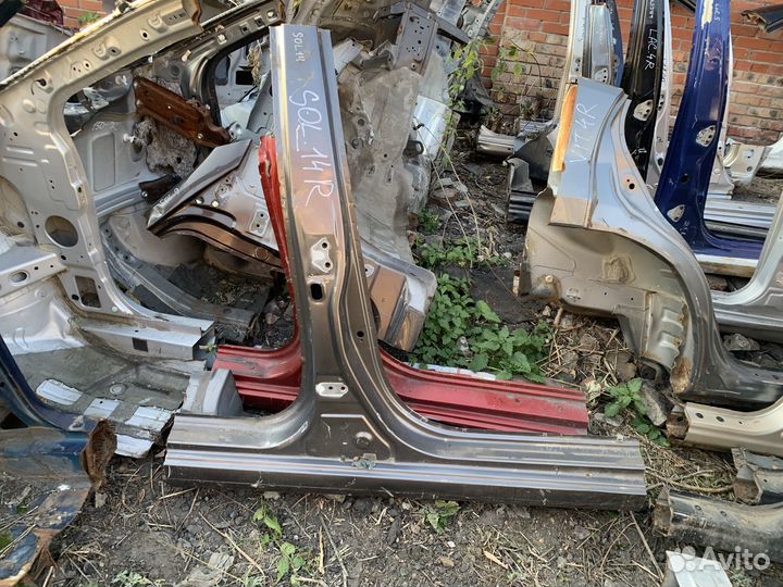 Порог со стойкой правый Hyundai Solaris 2011-2017