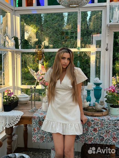 Женское платье из льна